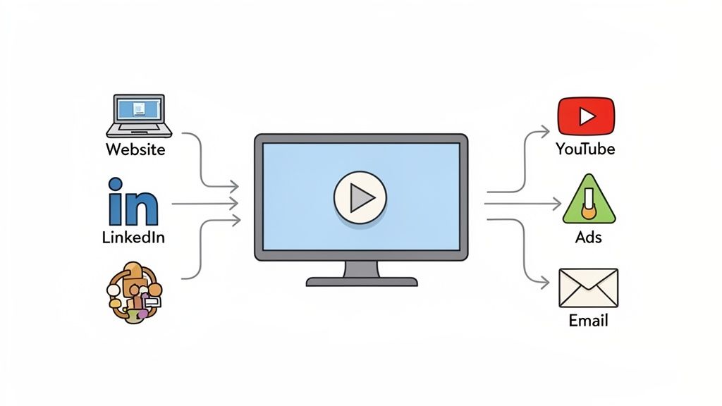 Distribution-first mindset: repurpose one core video into multiple channel formats.