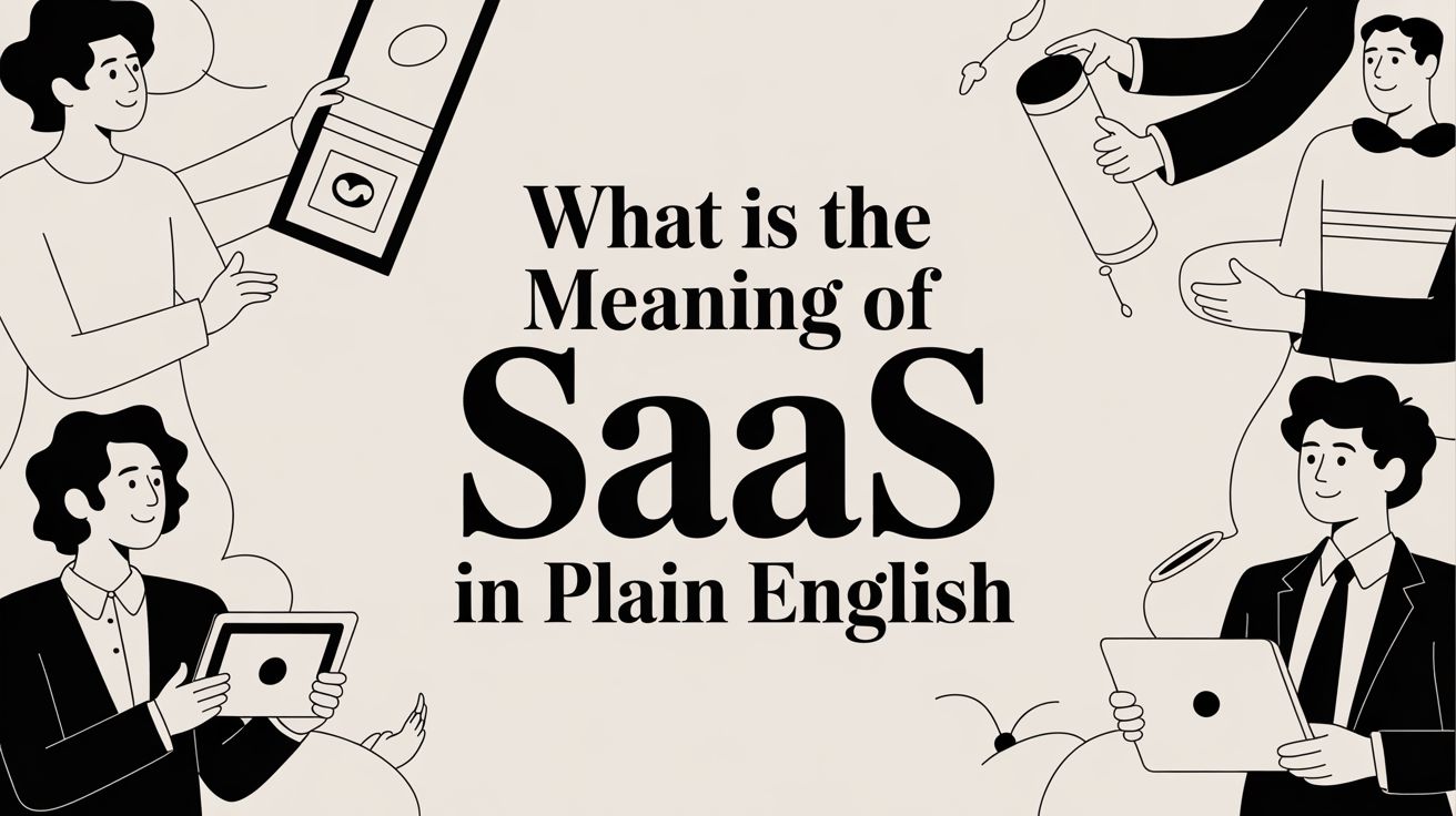 What's the Real Meaning of SaaS? (A No-Jargon Guide)
