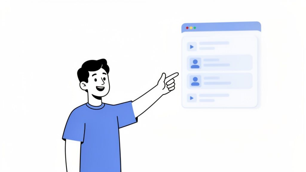 Relatable 2D character animation illustrating SaaS user interaction by Forgeclips